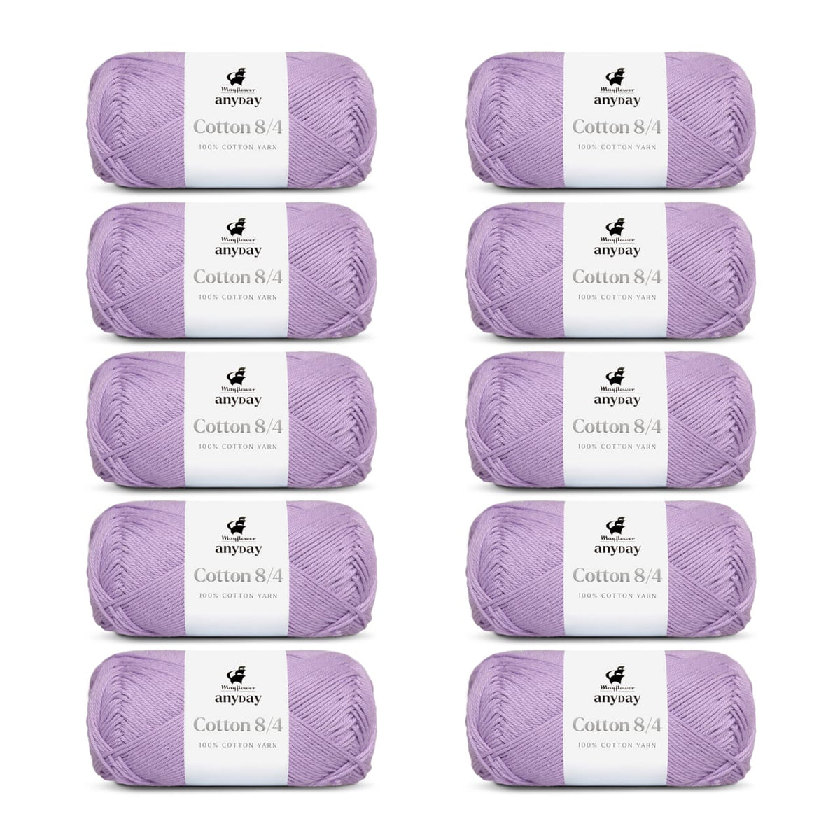 ANYDAY Cotton 8/4 10-pak