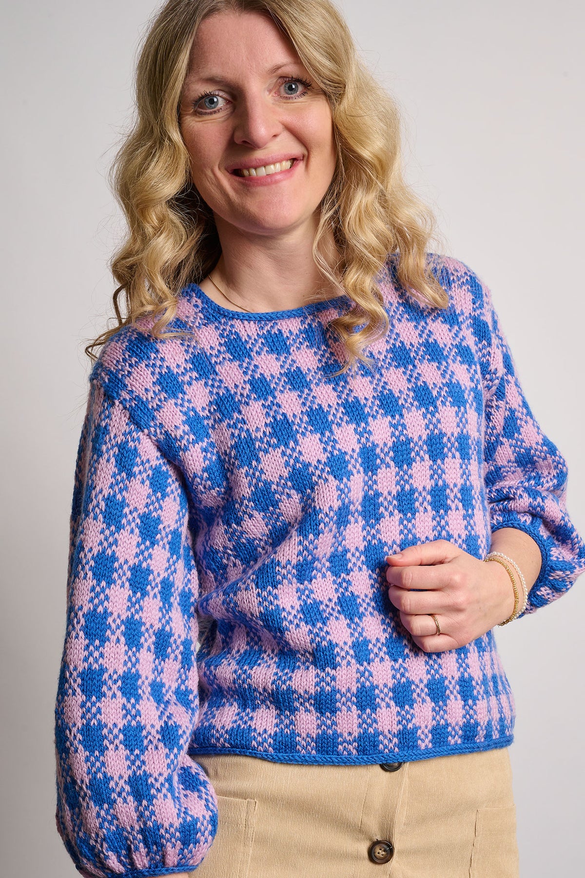 Gingham sweater