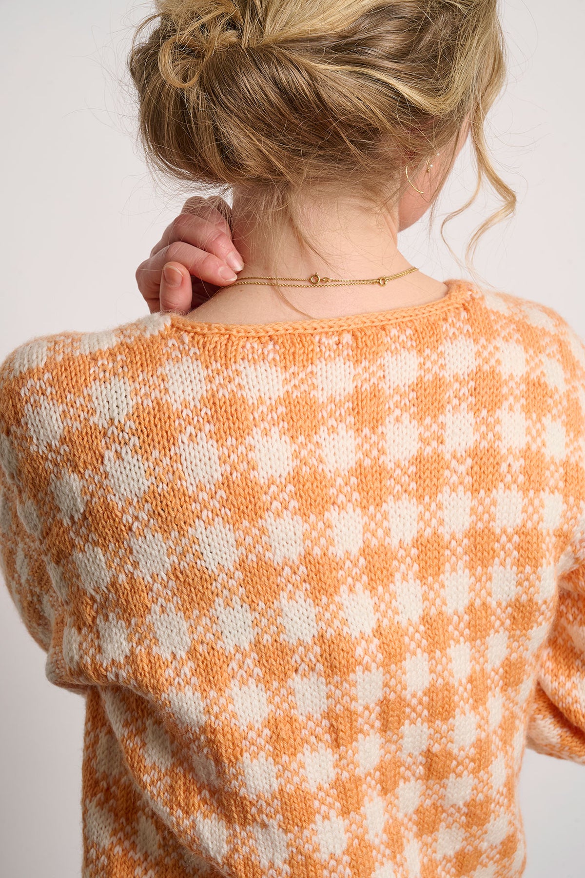 Gingham sweater