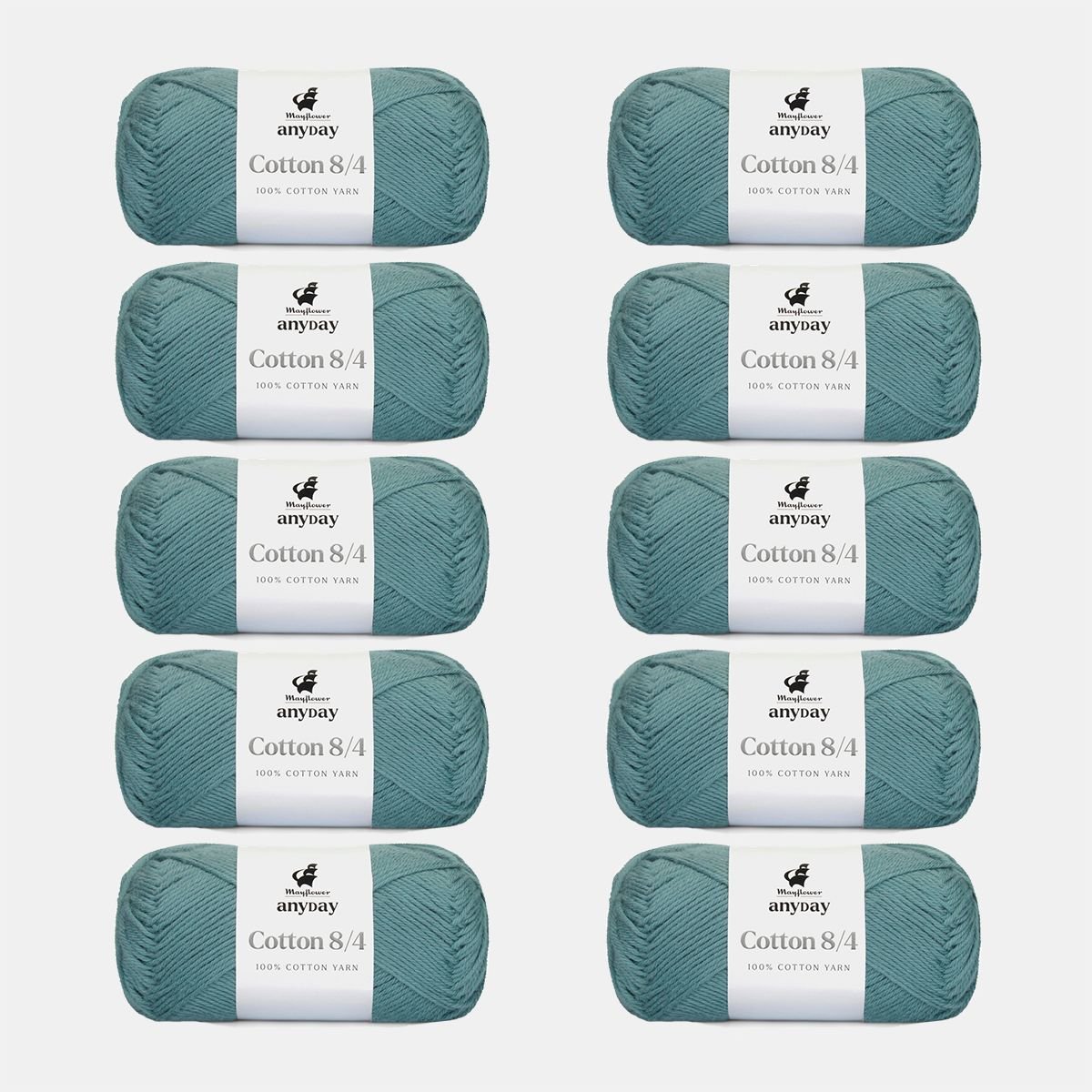 ANYDAY Cotton 8/4 10-pak