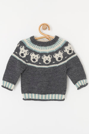 Sweater med bamsemønster Opskrift