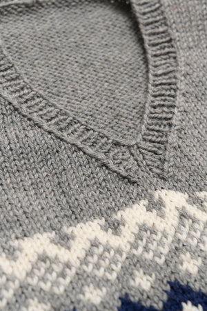 Vest i fair isle mønster opskrift