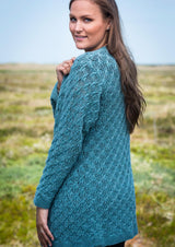 Cardigan med hulmønster