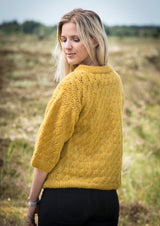 Damesweater i hulmønster