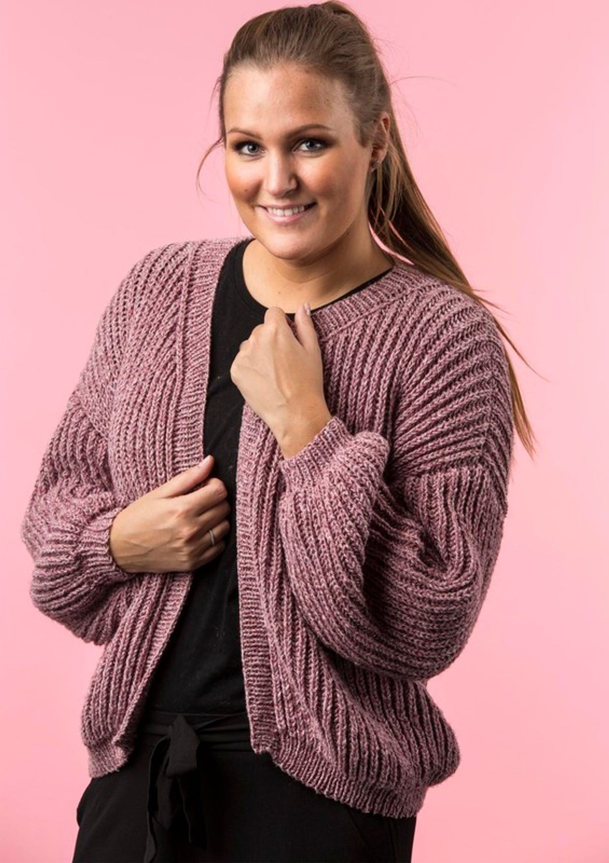 Patentstrikket cardigan