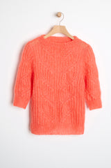 Bluse i patent med mønster