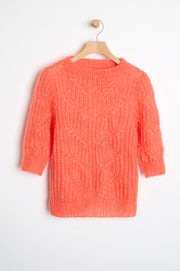 Bluse i patent med mønster