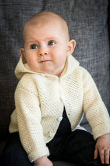 Hæklet jakke med hætte