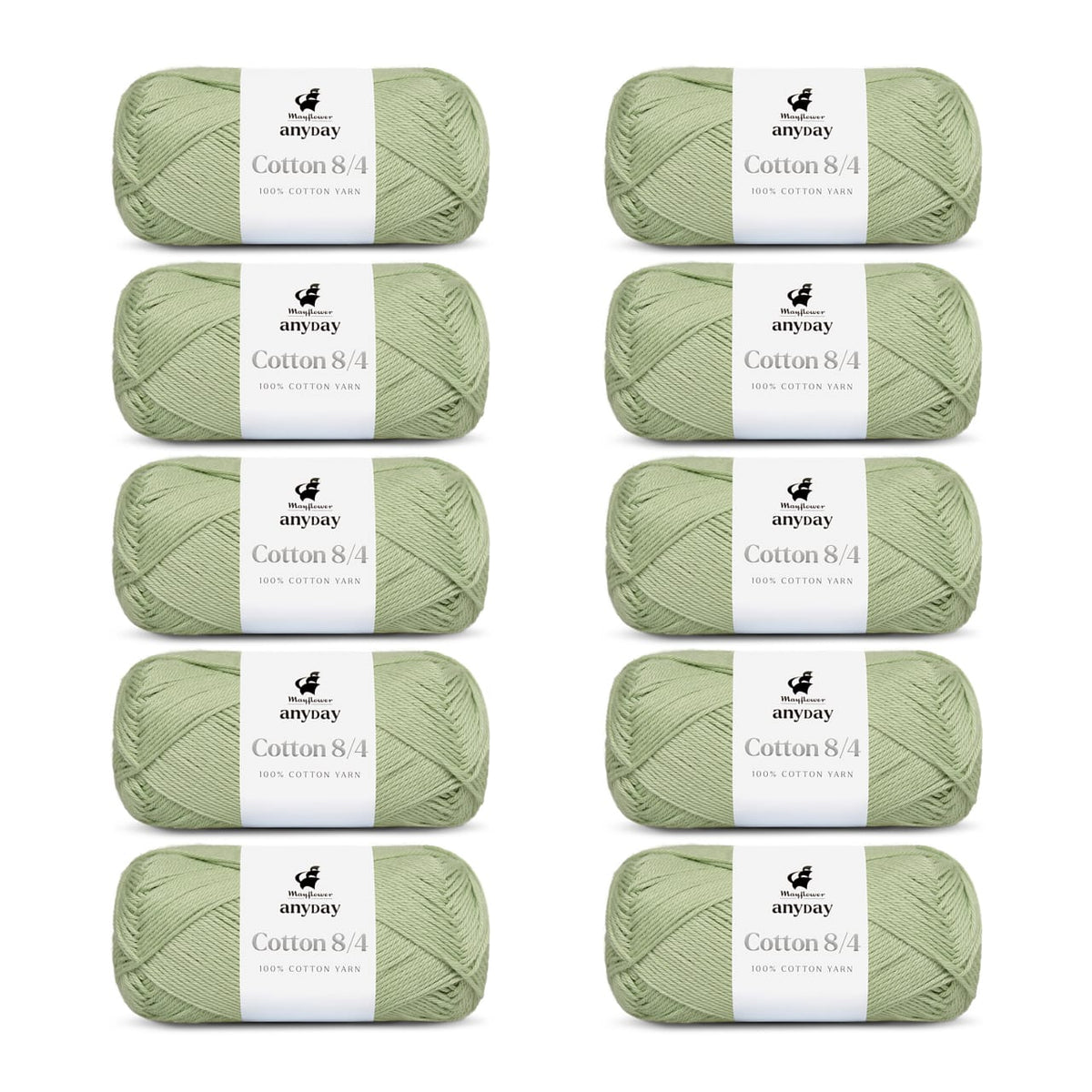 ANYDAY Cotton 8/4 10-pak