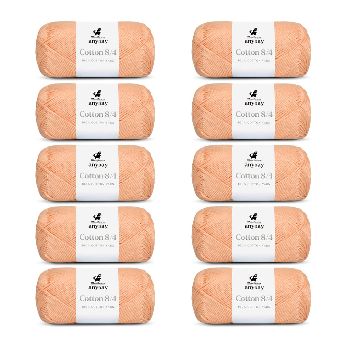 ANYDAY Cotton 8/4 10-pak
