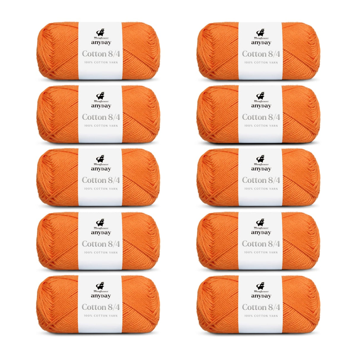 ANYDAY Cotton 8/4 10-pak