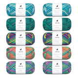 ANYDAY Cotton 8/4 Print Colorbag 10-pak