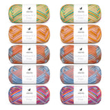 ANYDAY Cotton 8/4 Print Colorbag 10-pak