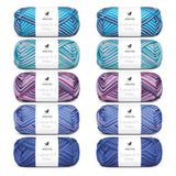 ANYDAY Cotton 8/4 Print Colorbag 10-pak