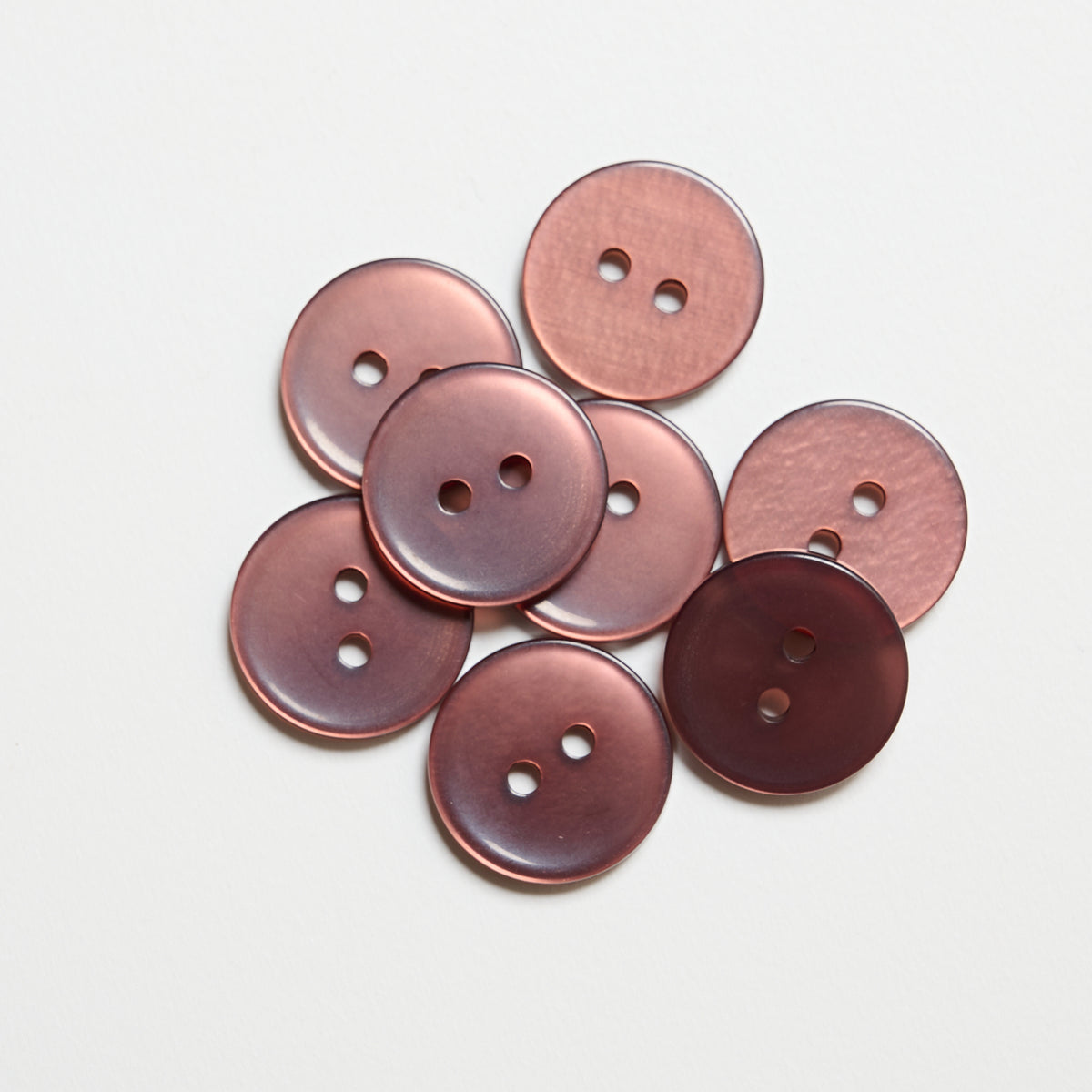 Mayflower Create Knapper - 2-Huls Transpla 14-23MM - Transparent Rosa