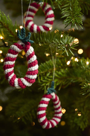 Hæklet julekrans Opskrift