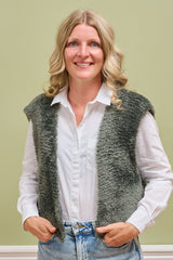Vest i Fake Fur