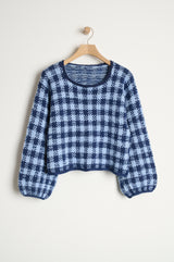 Gingham sweater