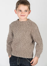 Drengesweater i meleret look