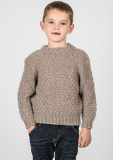 Drengesweater i meleret look