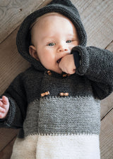 Cardigan med hætte til baby