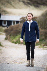 Herrecardigan med lynlås